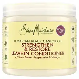 Trekpleister SheaMoisture Jamaican Black Castor Oil Strengthen & Restore Leave-In Conditioner aanbieding