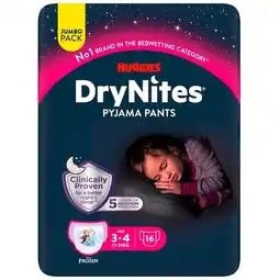 Trekpleister DryNites Girls 3-4 Jaar Pyjamabroekjes aanbieding