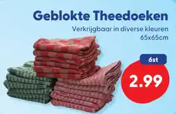Die Grenze Geblokte Theedoeken aanbieding