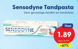 Die Grenze Sensodyne Tandpasta aanbieding