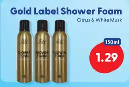 Die Grenze Foam Gold Label Shower Foam aanbieding