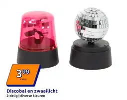 Action Discobal en zwaailicht aanbieding