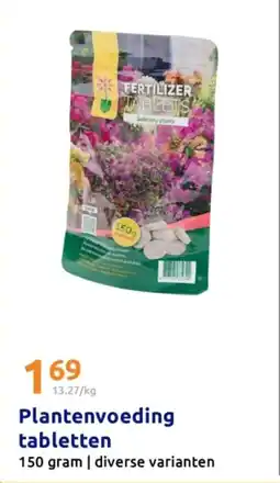 Action Plantenvoeding tabletten aanbieding