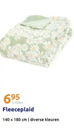 Action Fleeceplaid aanbieding