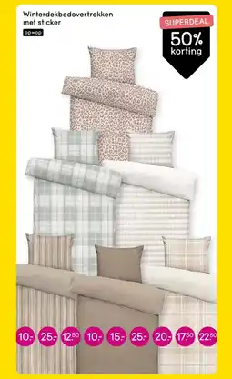 Leen Bakker Winterdekbedovertrekken met sticker aanbieding