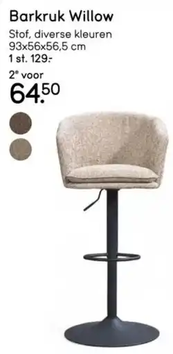 Leen Bakker Barkruk Willow aanbieding
