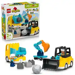 Kruidvat LEGO DUPLO 10475 3-in-1 Bouwvoertuigen aanbieding