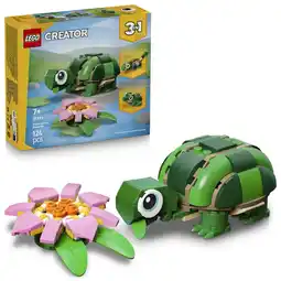 Kruidvat LEGO Creator 31377 3-in-1 Schildpad met Waterlelie aanbieding