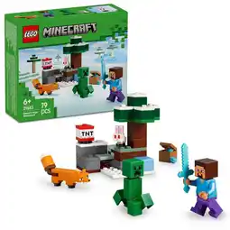 Kruidvat LEGO Minecraft 21583 Steve's Taiga-avontuur aanbieding
