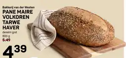 Ekoplaza Bakkerij van der westen pane maire volkoren tarwe haver aanbieding