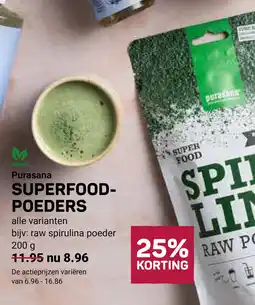 Ekoplaza Purasana Superfood poeders aanbieding