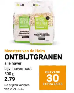 Ekoplaza Meesters van de halm Ontbijtgranen aanbieding