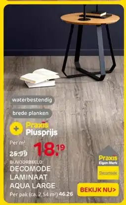 Praxis Decomode laminaat aqua large aanbieding