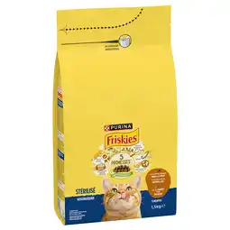 Zooplus 1,5kg PURINA Friskies Gesteriliseerd Kat met kalkoen, kip en groenten aanbieding