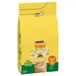 Zooplus 1,5kg PURINA FRISKIES Indoor kattenvoer met kip, kalkoen en groenten droog aanbieding