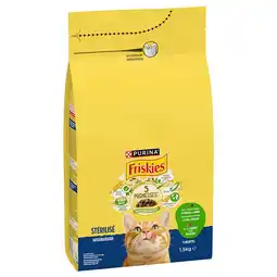 Zooplus 1,5kg PURINA Friskies Gesteriliseerde kat met lam, kip en groenten aanbieding