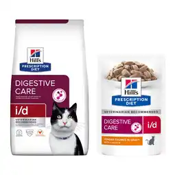 Zooplus 8 kg Hill's Prescription Diet + 12 x 85 g bijpassend natvoer gratis! - i/d Digestive Care aanbieding