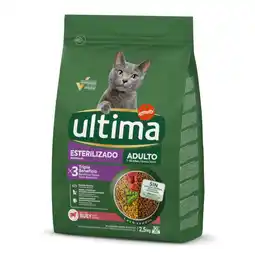 Zooplus 40% Korting! 2 x 2,5 kg Ultima droogvoer voor katten - Sterilized Adult Rund 2 x 2,5 kg aanbieding