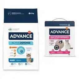 Zooplus 10 kg Advance droogvoer voor katten + 6 L Advance kattenbakvulling gratis! - Adult Kip & Rijst aanbieding