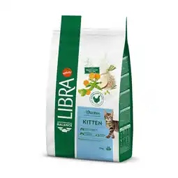Zooplus 15% Korting! Libra droogvoer voor katten 1,5 kg/ 3 kg - 2 x 1,5 kg Kitten Kip aanbieding