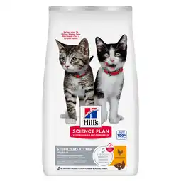 Zooplus 2 + 1 gratis! Hill's Science Plan droogvoer voor katten 4,5 kg of 7,5 kg - Sterilised Kitten aanbieding