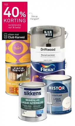 Karwei Op bijna alle verf & beits aanbieding