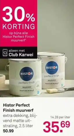 Karwei Histor Perfect Finish muurverf¹ aanbieding