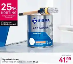 Karwei Sigma lak interieur aanbieding