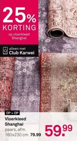 Karwei Vloerkleed Shanghai aanbieding
