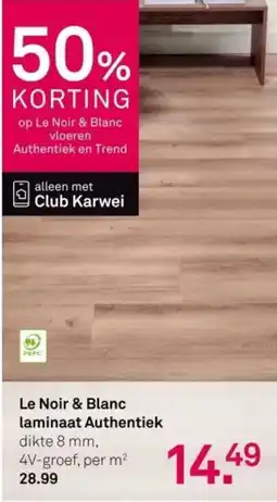 Karwei Le Noir & Blanc laminaat Authentiek aanbieding