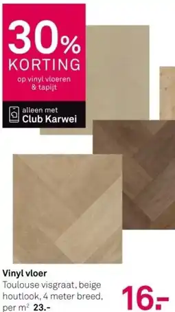 Karwei Vinyl vloer aanbieding