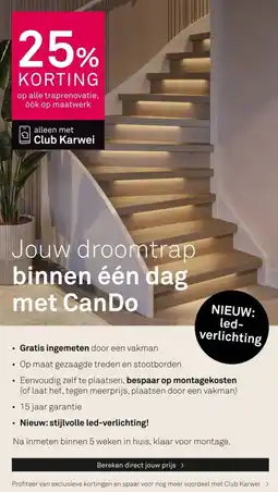 Karwei Op alle traprenovatie aanbieding