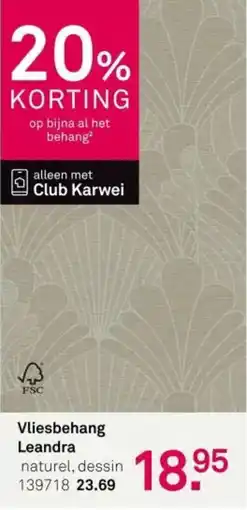 Karwei Vliesbehang Leandra aanbieding