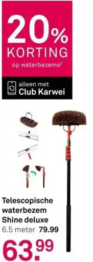 Karwei Telescopische waterbezem Shine deluxe aanbieding