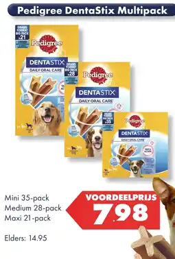 Huisdier Voordeelshop Pedigree DentaStix Multipack aanbieding