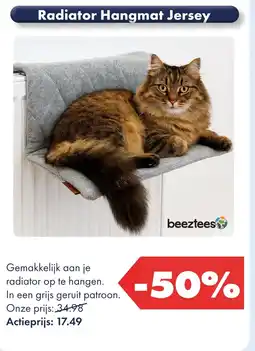 Huisdier Voordeelshop Radiator Hangmat Jersey aanbieding