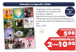 Huisdier Voordeelshop Kalenders en Agenda's 2026 aanbieding
