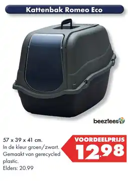 Huisdier Voordeelshop Kattenbak Romeo Eco aanbieding