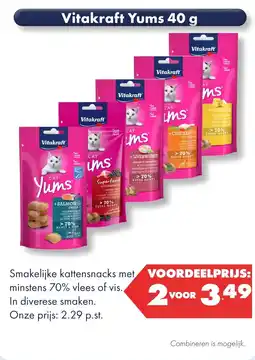 Huisdier Voordeelshop Vitakraft Yums 40 g aanbieding