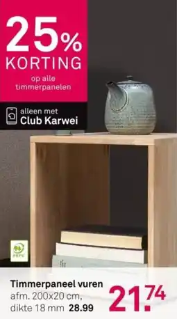 Karwei Timmerpaneel vuren aanbieding