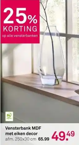 Karwei Vensterbank MDF met eiken decor aanbieding