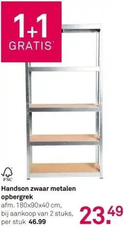 Karwei Handson zwaar metalen opbergrek aanbieding