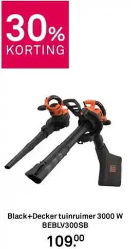 Karwei Black+Decker tuinruimer 3000 W BEBLV300SB aanbieding