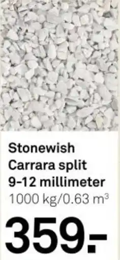 Karwei Stonewish Carrara split 9-12 millimeter aanbieding