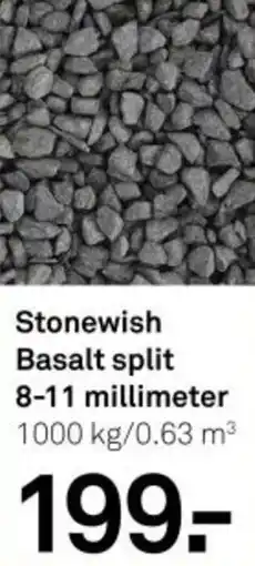 Karwei Stonewish Basalt split 8-11 millimeter aanbieding