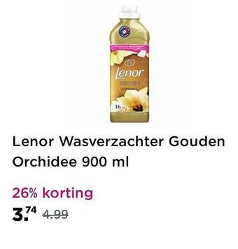 Plein.nl Lenor wasverzachter gouden orchidee 900 ml aanbieding