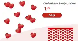 Bruna Confetti rode hartjes aanbieding