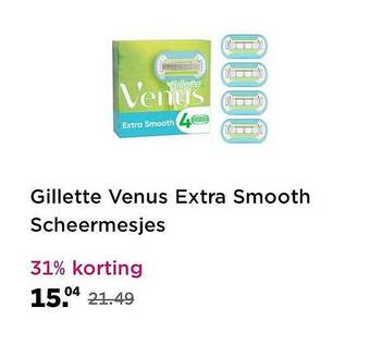 Plein.nl Gillette venus extra smooth scheermesjes aanbieding