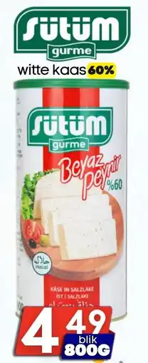 Özbaktat Supermarkt Sütüm gurme witte kaas 60% aanbieding