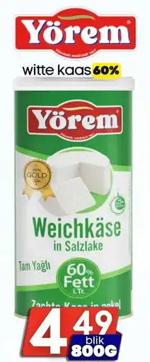Özbaktat Supermarkt Yörem witte kaas 60% aanbieding